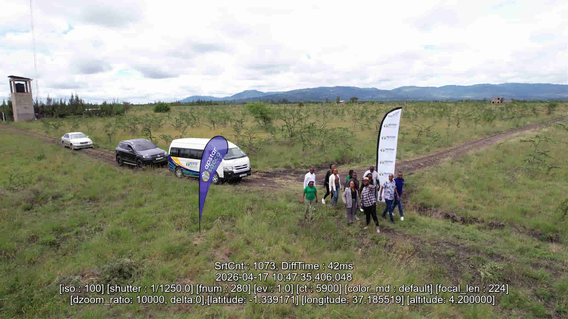 Buyers walking their shortlisted plots.